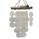 Pearl Effect &amp; Driftwood Cross Chime