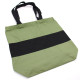 Two Tone Cotton Bag - 38x42x12cm - Green &amp; Black - 10oz