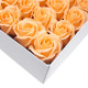 10x Craft Soap Flowers - Med Rose - Peach