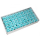 10x Craft Soap Flowers - Med Rose - Baby Blue