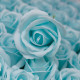 10x Craft Soap Flowers - Med Rose - Baby Blue