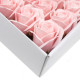 10x Craft Soap Flowers - Med Rose - Pink