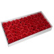 10x Craft Soap Flowers - Med Rose - Red