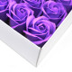 10x Craft Soap Flowers - Med Rose - Lavender