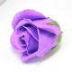 10x Craft Soap Flowers - Med Rose - Lavender