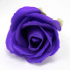 10x Craft Soap Flowers - Med Rose - Violet