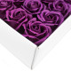 10x Craft Soap Flowers - Med Rose - Deep Violet