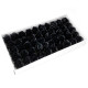 10x Craft Soap Flowers - Med Rose - Black