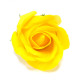 10x Craft Soap Flowers - Med Rose - Yellow