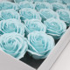 10x Craft Soap Flowers - Lrg Rose - Baby Blue