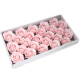 10x Craft Soap Flowers - Lrg Rose - Pink