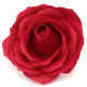 10x Craft Soap Flowers - Lrg Rose - Red