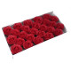 10x Craft Soap Flowers - Lrg Rose - Red