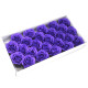 10x Craft Soap Flowers - Lrg Rose - Violet