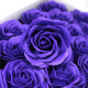 10x Craft Soap Flowers - Lrg Rose - Violet