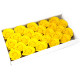 10x Craft Soap Flowers - Lrg Rose - Yellow