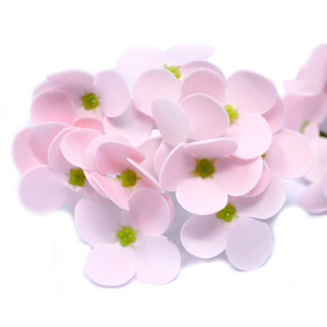 10x Craft Soap Flowers - Hyacinth Bean - Pink