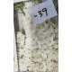 10x Craft Soap Flowers - Hyacinth Bean - White