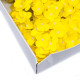 10x Craft Soap Flowers - Hyacinth Bean - Yellow