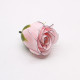 10x Craft Soap Flowers - Med Rose - Pink With Black Rim