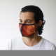 Reusable Fashion Face Mask - Orange Mandala (Adult)