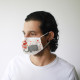 Reusable Fashion Face Mask - Love Elephants (Adult)