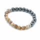 Faceted Gemstone Bracelet - Magnetic Picture Jasper