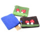 Natural Felt Zipper Pouch (asst) - Mystic Mushrooms