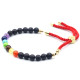 18K Gold Plated Gemstone Royal String Bracelet - Lava Stone Chakra