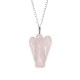 Gemstone Guardian Angel Pendant - Rose Quartz