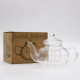 Glass Infuser Teapot - Round Pearl - 400ml