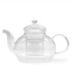 Glass Infuser Teapot - Round Pearl - 800ml