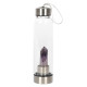 Amethyst Calming Glass Water Bottle