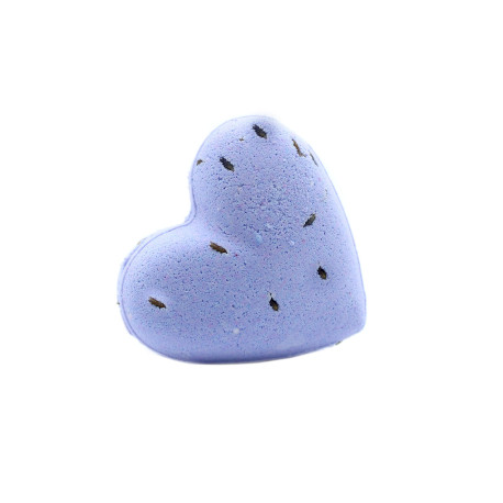 5x Love Heart Bath Bomb 70g - French Lavender