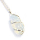 Cascade Wrapped Gemstone Necklace - Rough Opalite