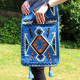 Sky Blue Kilim Messenger Festival Bag