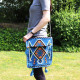 Sky Blue Kilim Messenger Festival Bag