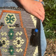 Pale Grey Kilim Messenger Festival Bag