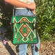 Emerald Green Kilim Messenger Festival Bag