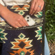 Dark Navy Kilim Messenger Festival Bag