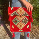 Red Kilim Messenger Festival Bag