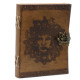 Leather Greenman Notebook (6x8&quot;)