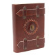 Leather Tigereye with Belts Notebook (6x4&quot;)