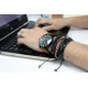 Mens Bracelet Sets - Metal &amp; Leather (asst)