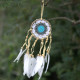 6x Pastel Blue Macramé Dream Catcher 9cm (asst colours)