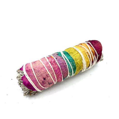 Smudge Stick - 7 Chakras Rose Petals Sage 10 cm (Chakra)