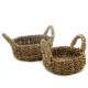 Natural Seagrass Basket - Set of 2