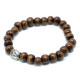 Brown Beads &amp; Buddah Bangle