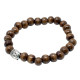 Brown Beads &amp; Buddah Bangle