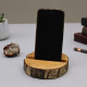 Small Log Phone Holder (full slice) - Natural